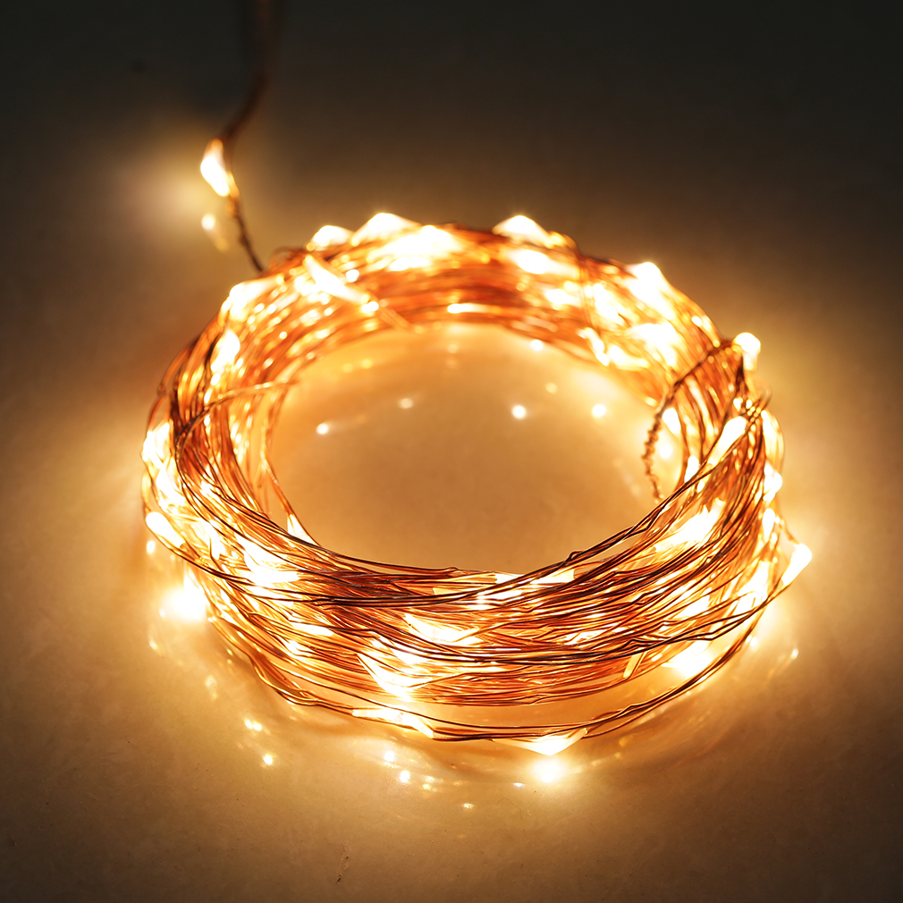 20/30/40/50/100 LED String Copper Wire Xmas Wedding Party String Fairy Light Top eBay